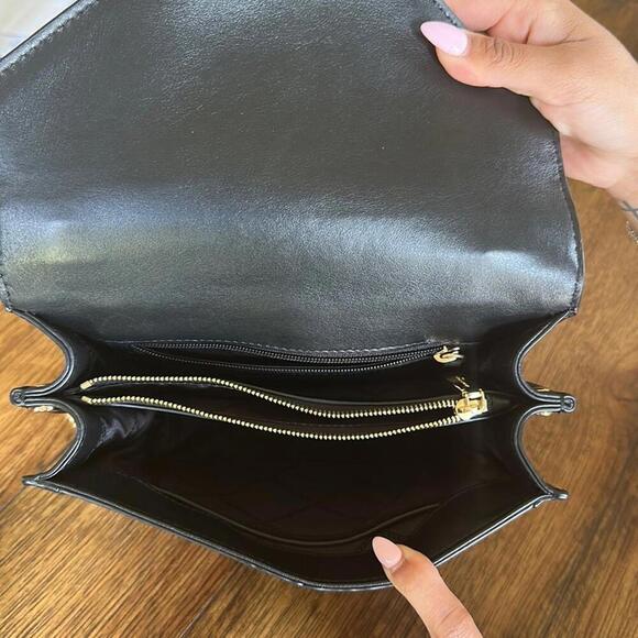 Michael Kors | Whitney Black & Gold Studded Shoulder Bag | NWOT | 0762 - Picture 8 of 9